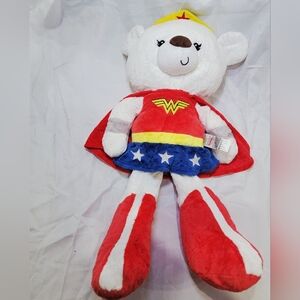 Superhero Bear Plush Toy - Red and Blue